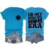 Era de mamá de bolos diversión de bolos cuello redondo casual para mujer capa base camiseta Amazon transfronteriza holgada manga corta