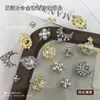 Decoraciones para Uñas de Aleación Perla Pedrería Nuevo Producto Transfronterizo Estilo Barroco Moño Francés Estrella y Luna Madre Reina Pegatinas de Pedrería