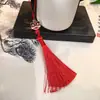 Venta Directa de Fábrica Adorno Colgante de Borla Danza del León Jingtai Estilo Chino Hanfu Solapa Prensada Línea Fina Colgante de Borla Vertical