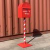 Buzón retro de hierro estilo europeo buzón vertical buzón de sugerencias accesorios de apertura de tienda en línea buzón de Navidad