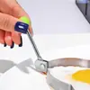 Freidora de Huevos de Acero Inoxidable Engrosado, Aro para Huevos, Molde para Chocolate, Molde de Huevo DIY en Forma de Corazón, Modelo