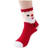 Meias de flanela coral para outono e inverno, estilo Natalino, espessas e felpudas, design de rena de desenho animado, meias femininas quentes de meia-veludo