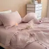 Conjunto de Três Peças de Colcha de Verão em Modal Coreano Capa de Cama Acolchoada Integrada Lavável em Alta Temperatura Colcha de Verão Capa de Cama para Ar Condicionado Compra em Grupo