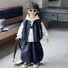 Conjunto de Ropa de Otoño para Niños 2026 Nuevo Estilo Coreano Ropa Fresca para Niños Pequeños Estilo Primavera y Otoño Chaleco Infantil Conjunto de Tres Piezas