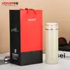 Huaxiang Kuangdi 5156 Termo de Acero Inoxidable Gran Capacidad para Hombres de Negocios Taza de Agua con Estampado Taza de Té para Coche