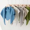 Cachecol triangular de cashmere feminino, cachecol de puro cashmere de cabra, novo para outono e inverno, gola quente de tricô de cor sólida, protetor de pescoço, pequeno xale