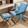 Sofá perezoso, cómodo sillón con respaldo largo, taburete reclinable plegable, silla para el almuerzo, silla perezosa para dormitorio