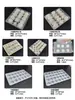 Caja para Dumplings, Caja Desechable para Wontons con Compartimentos, Empaque de Bandeja para Dumplings, Caja para Llevar Dumplings Crudos Congelados Rápidos