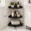 Estante de Almacenamiento Triangular, Estante de Almacenamiento Móvil Multicapa para Baño, Estante de Almacenamiento para Artículos Varios en la Sala de Estar, Estante Organizador de Piso para la Cocina