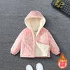Ropa para Niños Nueva Chaqueta de Terciopelo para Niñas Ropa de Invierno 2025 Abrigo de Algodón Cálido para Niños Estilo Occidental Parka Gruesa para Bebé