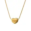 Colar de Amor em Aço Titânio Feminino Leve Luxo Simples Verão Estilo Frio Acessórios Celebridade da Internet Elegante Nicho Corrente para Clavícula