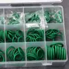 Conjunto de 270 Peças de Anéis de Vedação O-Ring para Ar Condicionado Automotivo Sortimento de O-Rings Verdes Junta Verde Transfronteiriça
