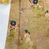 Ropa nueva para mujer estilo chino con tela estampada Doris, vestido con caída suave, top fresco y elegante, tela floral hecha a mano para manualidades
