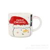 Taza apilable personalizada de 8 oz Serie Navideña Calcomanía de Papá Noel Muñeco de Nieve Linda Moderna Venta Directa de Fábrica