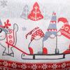 Capa de assento de Natal Decoração de Natal Suprimentos Capa de cadeira vermelha Capa de banco Decoração de Natal Capa de assento