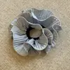 Goma para el pelo casual plisada con volantes estilo coreano, inspirada en celebridades, alta elasticidad, no aprieta, adecuada para coletas