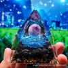 Bola de Cristal 73 Estilos Pirámide Bola de Cristal Transfronteriza Pirámide de Piedra Triturada Artesanías para el Hogar Adornos de Resina