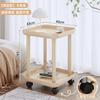 Mesa Auxiliar para Sofá, Mesa de Café Móvil, Mini Mesa para Balcón de Dormitorio, Estante de Mesita de Noche, Mesa Auxiliar Pequeña Moderna Simple