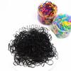 500 peças elástico de borracha pequeno descartável crianças não machucam cabelo TPU em lata anel médio comum corda de cabelo alta elástica anel de cabelo lote