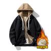 Chaqueta de Traje de Béisbol de Pana Chaqueta para Hombre Otoño e Invierno Suelta con Forro Polar Gruesa Casual con Solapa para Hombre