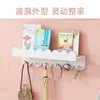 Prateleira ondulada de parede Rack de armazenamento de parede para sala de estar Prateleira de madeira simples Prateleira de armazenamento decorativa para quarto infantil
