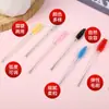 Pincel de Cílios Haste de Cristal Atacado de Ponto Dupla Face para Sobrancelha e Cílios Curvador de Cílios Alongamento Colorido Ferramenta de Beleza Pente de Cílios