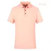 Roupas de Trabalho de Manga Curta para Grupos Empresariais de Verão, Roupa de Trabalho Respirável Antibacteriana, Camisetas Polo com Gola e Logo Impresso, Personalizadas