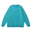 Moletom liso de gola redonda para mulheres, estilo outono e inverno 2026, top soltinho do Sudeste Asiático, blusa básica versátil da fábrica