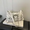 2026 Dulce, de Moda, Simple Estilo Coreano Verano Nuevo para el Trabajo Diseño de Cinturón de Lunares Hombro Único Cruzado Debajo del Brazo Bolso