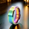 Anillo de acero inoxidable acero de titanio para mujer ins chicas no se decolora anillo de dedo exagerado moda Versión coreana de hombre frío