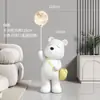 Urso Polar Fofo Sala de Estar Grande Enfeites de Chão Porta de Gabinete de TV Decorações de Boas-Vindas Urso Violento Casa de Armazenamento Inauguração da Casa