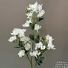 Flores Artificiais Brancas para Decoração de Casamento, Flores de Seda, Ornamentos de Flores Artificiais, Arte Floral Seca, Materiais de Rosa, Arranjo de Flores para Corredor, Arranjo de Parede e Chão