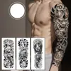 Tatuagem Temporária de Flor no Braço Inteiro com Ervas para Homens e Mulheres à Prova d'Água Duradoura Tinta Suco Alto Padrão Não Refletiva Estilo Novo 2025