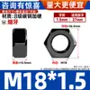 Grado 8.8 Tuerca Hexagonal de Diente Fino Tuerca Tornillo Tapa de Diente Joven Ennegrecida M8M10M12M18M20M22M24-M36