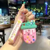 Promoção Quente de Verão Chaveiro Pingente de Desenho Animado Sorvete Picolé Sorvete Acessórios de Pingentes para Mochila de Estudante Venda por Atacado