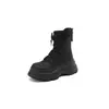 Otoño/Invierno 2026 Nuevas Botas de Moda Casual de Punto Versátiles con Plataforma para Aumentar la Altura y Adelgazar Botines Botas de Media Pantorrilla Tipo Calcetín para Mujer