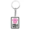 Llavero de Animalitos Doctor Dibujo Animado de Goma Suave PVC Colgante para Maleta Llavero Accesorio DIY Transfronterizo En Stock