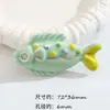 Peixe tropical fofo de cerâmica criatura marinha peixe pequeno colar pulseira de contas DIY feito à mão acessório pingente