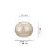 Jarrón de cristal martillado minimalista estilo japonés, bola redonda pequeña, adorno de escritorio, artículo de decoración para el hogar, directo de fábrica