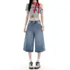 Jeans Laranja Infantil # Bolso com Aba Tendência Lavado Wide Leg para Mulheres, Caimento Solto, Emagrecedor, Fashion, Versátil, Calça Cropped de Barra Reta.