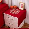 Decoração de Quarto de Casamento, Capa de Mesa de Cabeceira de Quarto, Sensação de Luxo para Casamento, Decoração do Quarto Principal do Noivo, Suprimentos para Casamento