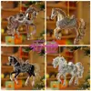 Em Estoque Website Independente Item Mais Vendido Ébano Cavalo Majestade 2D Acrílico Decorativo Preto Ébano Cavalo Estatueta Novo