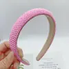 Diadema de cabeza con diamantes completos transfronteriza nuevos accesorios para el cabello moda alta Calavera parte superior diadema de esponja estilo bohemio diadema colorida venta al por mayor