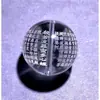 Cuentas de Cristal Blanco Natural Sutra del Corazón Cuentas Sueltas Sutra Mantra del Corazón de Prajnaparamita Pulsera de Cuentas Redondas Joyería de Cuentas DIY