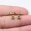 2x5x5mm 0.3g Colgante de Joyería Multicolor Hecho a Mano DIY Cuentas Separadoras Separador Cuentas con Agujero Pequeño