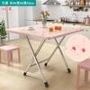 Mesa Plegable, Mesa de Comedor Plegable, Mesa de Comedor Doméstica Simple, Puesto de Casa de Alquiler, Mesa de Comedor Simple para Apartamento Pequeño