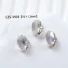 Moda Popular Arte de Uñas Huevo de Paloma Joyería Serie de Cristal de Alta Calidad Rhinestones Transparentes Ovalados Delgados Súper Brillantes para Uñas