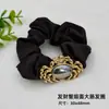 Yingyi Accesorios DIY Brocado Song Base para Pasador de Cangrejo de la Fortuna con Cubierta Goma para el Cabello de Cangrejo Anillo para el Cabello Accesorios de Material de Tela