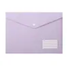 18 Bolsas para Documentos de Broche de Presión Color Macarrón de Seda, Bolsas de Plástico para Archivo de Oficina Tamaño A4 para Tarjetas de Presentación, Bolsas de Papelería para Estudiantes de Información