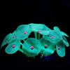 Equipo para Acuario Pecera Paisajismo Joyería Silicona Coral Blando Simulado Planta Acuática Loto Colorido Coral de Puntos